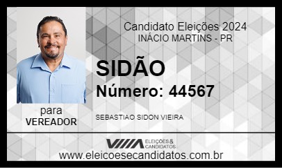 Candidato SIDÃO 2024 - INÁCIO MARTINS - Eleições