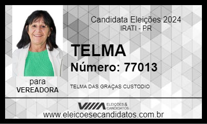 Candidato TELMA 2024 - IRATI - Eleições