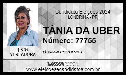 Candidato TÂNIA DA UBER 2024 - LONDRINA - Eleições