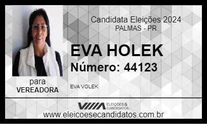 Candidato EVA VOLEK 2024 - PALMAS - Eleições