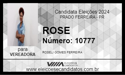 Candidato ROSE 2024 - PRADO FERREIRA - Eleições