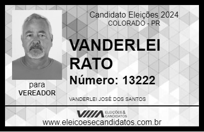 Candidato VANDERLEI RATO 2024 - COLORADO - Eleições