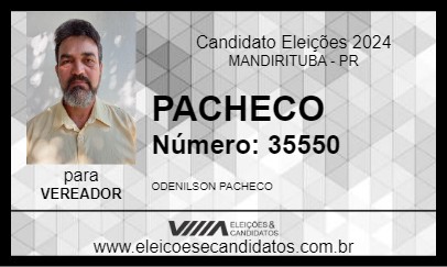 Candidato PACHECO 2024 - MANDIRITUBA - Eleições