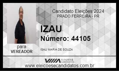 Candidato IZAU  2024 - PRADO FERREIRA - Eleições