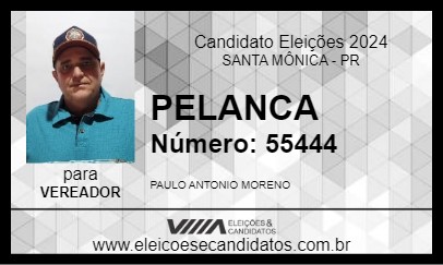 Candidato PELANCA 2024 - SANTA MÔNICA - Eleições