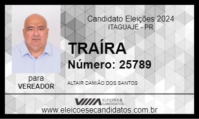 Candidato TRAÍRA 2024 - ITAGUAJÉ - Eleições