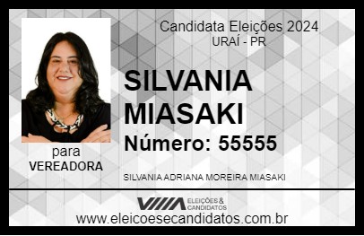 Candidato SILVANIA MIASAKI 2024 - URAÍ - Eleições