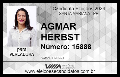 Candidato AGMAR HERBST 2024 - SANTA MARIANA - Eleições