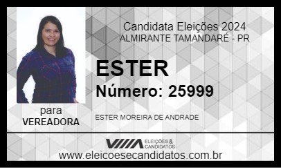 Candidato ESTER 2024 - ALMIRANTE TAMANDARÉ - Eleições