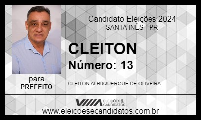 Candidato CLEITON 2024 - SANTA INÊS - Eleições