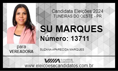 Candidato SU MARQUES 2024 - TUNEIRAS DO OESTE - Eleições