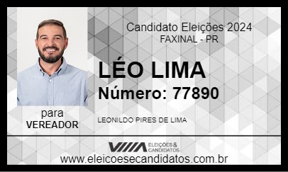 Candidato LÉO LIMA 2024 - FAXINAL - Eleições