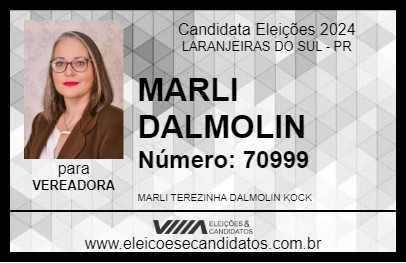 Candidato MARLI DALMOLIN 2024 - LARANJEIRAS DO SUL - Eleições