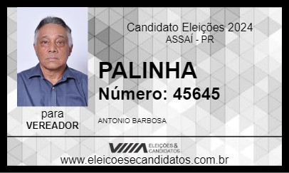 Candidato PALINHA 2024 - ASSAÍ - Eleições