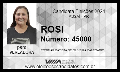 Candidato ROSI 2024 - ASSAÍ - Eleições