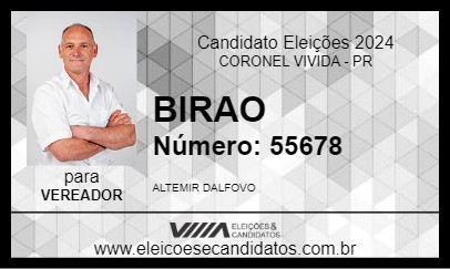 Candidato BIRAO 2024 - CORONEL VIVIDA - Eleições