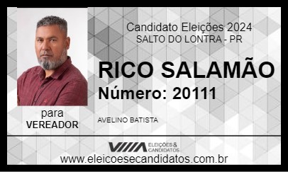 Candidato RICO SALAMÃO 2024 - SALTO DO LONTRA - Eleições