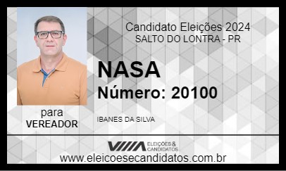 Candidato NASA 2024 - SALTO DO LONTRA - Eleições