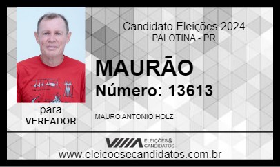 Candidato MAURÃO 2024 - PALOTINA - Eleições