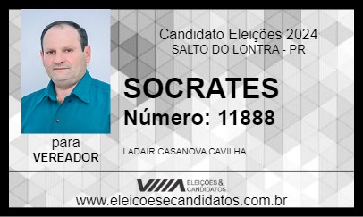 Candidato SOCRATES 2024 - SALTO DO LONTRA - Eleições