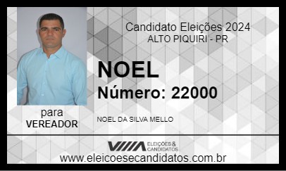 Candidato NOEL 2024 - ALTO PIQUIRI - Eleições