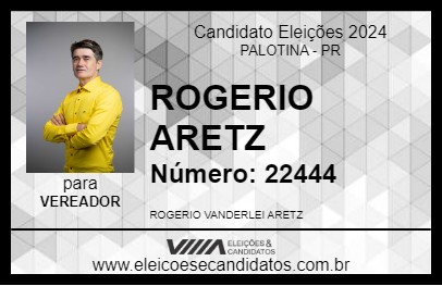 Candidato ROGERIO ARETZ 2024 - PALOTINA - Eleições