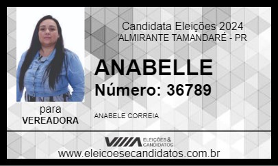 Candidato ANABELLE 2024 - ALMIRANTE TAMANDARÉ - Eleições