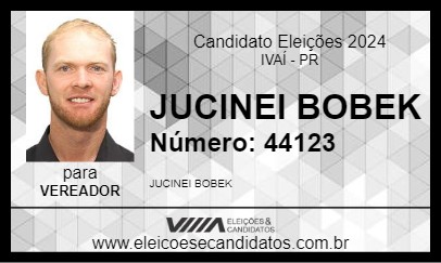 Candidato JUCINEI BOBEK 2024 - IVAÍ - Eleições