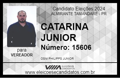 Candidato CATARINA JUNIOR 2024 - ALMIRANTE TAMANDARÉ - Eleições