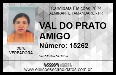 Candidato VAL DO PRATO AMIGO 2024 - ALMIRANTE TAMANDARÉ - Eleições