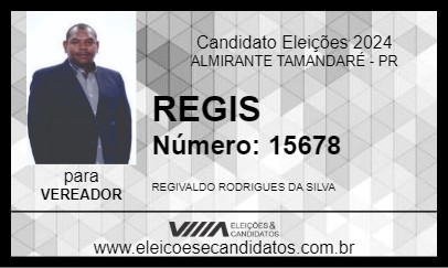 Candidato REGIS 2024 - ALMIRANTE TAMANDARÉ - Eleições