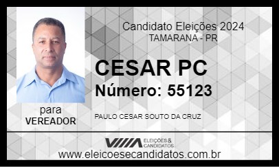 Candidato CESAR PC 2024 - TAMARANA - Eleições