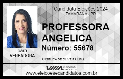 Candidato PROFESSORA ANGELICA 2024 - TAMARANA - Eleições