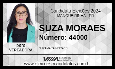 Candidato SUZA MORAES 2024 - MANGUEIRINHA - Eleições