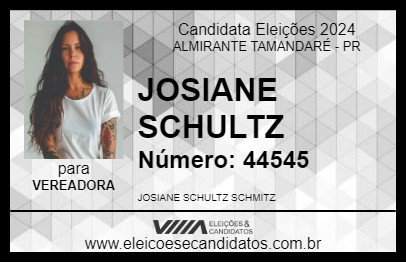 Candidato JOSIANE SCHULTZ 2024 - ALMIRANTE TAMANDARÉ - Eleições