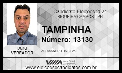 Candidato TAMPINHA 2024 - SIQUEIRA CAMPOS - Eleições