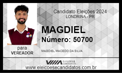 Candidato MAGDIEL 2024 - LONDRINA - Eleições