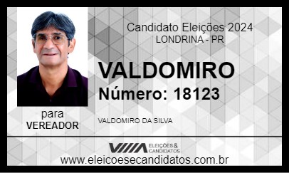 Candidato VALDOMIRO 2024 - LONDRINA - Eleições