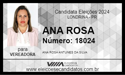 Candidato ANA ROSA 2024 - LONDRINA - Eleições