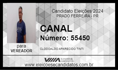 Candidato CANAL 2024 - PRADO FERREIRA - Eleições