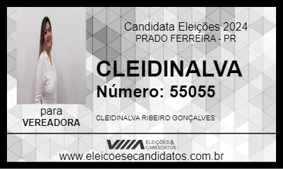 Candidato CLEIDINALVA 2024 - PRADO FERREIRA - Eleições