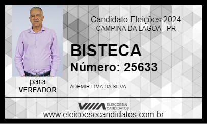 Candidato BISTECA 2024 - CAMPINA DA LAGOA - Eleições