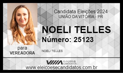 Candidato NOELI TELLES 2024 - UNIÃO DA VITÓRIA - Eleições