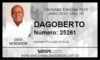 Candidato DAGOBERTO 2024 - UNIÃO DA VITÓRIA - Eleições