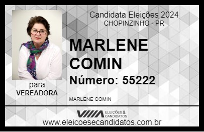 Candidato MARLENE COMIN 2024 - CHOPINZINHO - Eleições