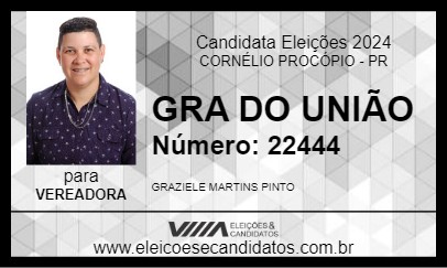 Candidato GRA DO UNIÃO 2024 - CORNÉLIO PROCÓPIO - Eleições