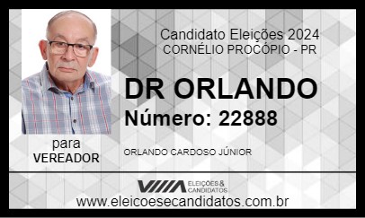 Candidato DR ORLANDO 2024 - CORNÉLIO PROCÓPIO - Eleições