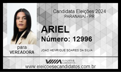 Candidato ARIEL 2024 - PARANAVAÍ - Eleições