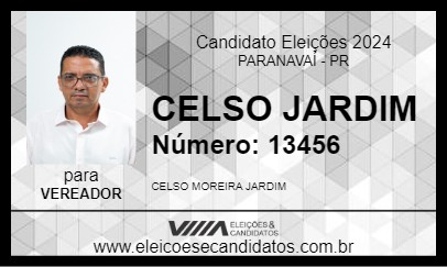 Candidato CELSO JARDIM 2024 - PARANAVAÍ - Eleições