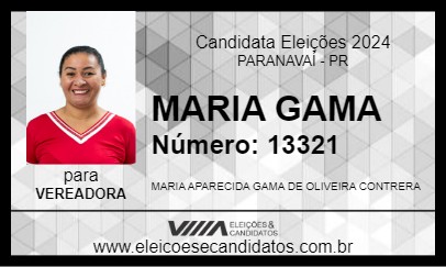 Candidato MARIA GAMA 2024 - PARANAVAÍ - Eleições